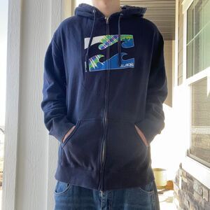 Billabong Men's Navy and Blue Hoodie